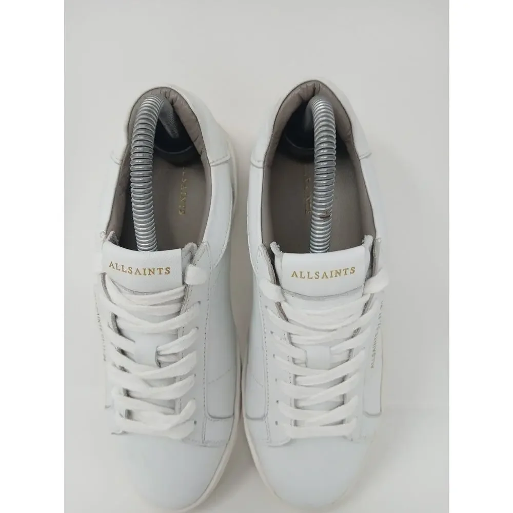 Allsaints Shana Low Top Sneakers 01-11-94 Men Size 8 Luxury Shoes Sheer WF081V